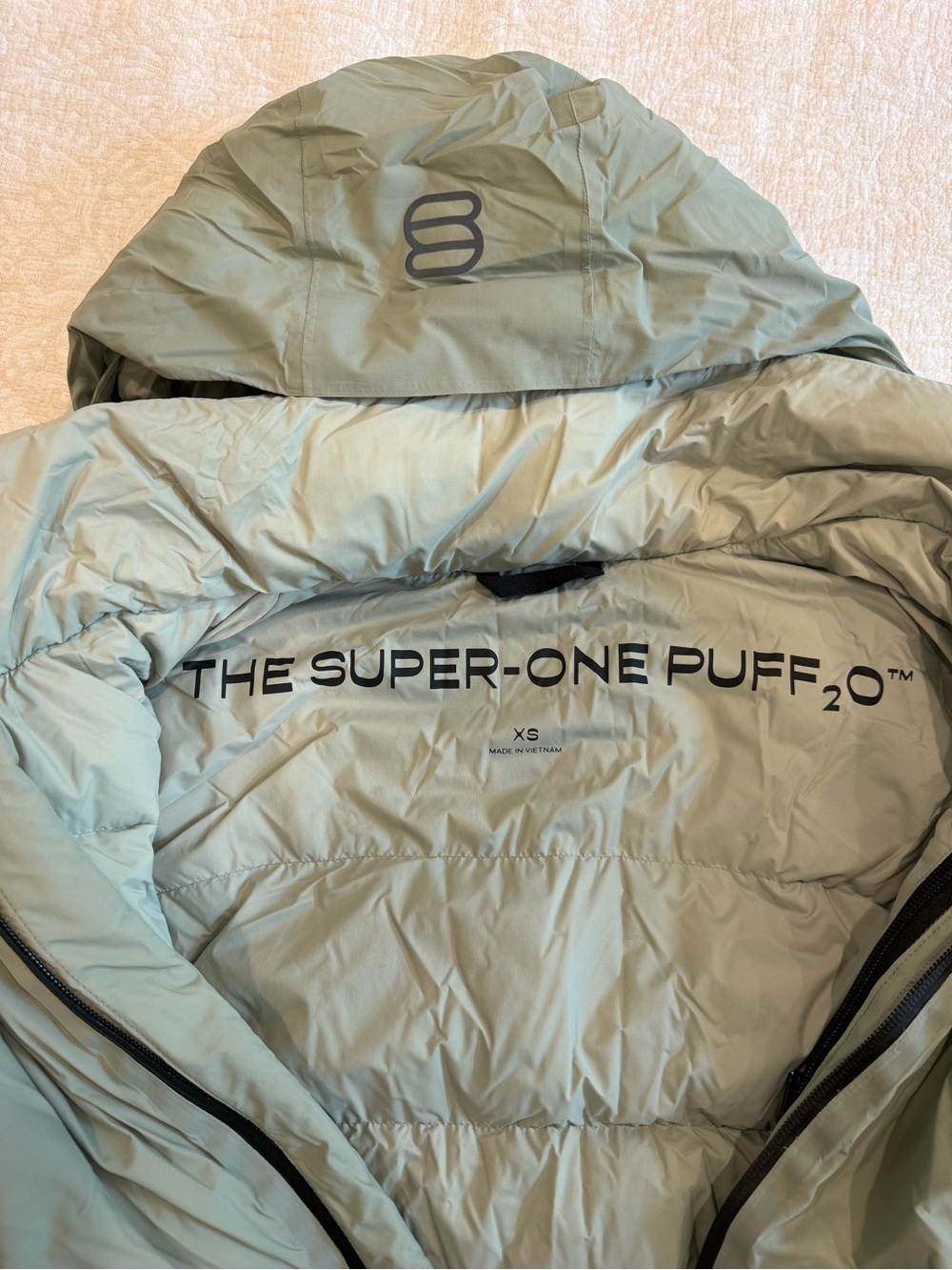 Aritzia Super Puff₂O Waterproof Jacket Sage Green - Picture 2 of 5